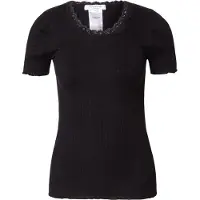 Rosemunde Spitzenshirt "Beatha lace t-shirt mit Seide mit Seide" wunderschönes Halbarmshirt mit edler Spitze am Rundhalsausschnitt