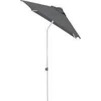 Kettler Easy Push Schirm 150x210 cm, UPF 50+, silber/ anthrazit, Aluminium/Polyester mit PolyurethanBeschichtung