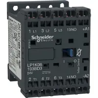 Schneider Electric LP1K06103BD3 Leistungsschütz LP1K 3p, +1S, 2.2 kW, 6 A, 400 V AC3, Spule 24 V DC