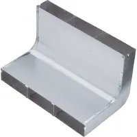 Hager UKK340483 Vertikalkrümmer 3-zügig aus Stahlblech zu UK 340x48mm