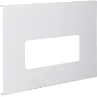Hager L92337035 Blende 3-fach R7 für UP-Einsatz mit Rahmen PVC zu FB Oberteil 230mm lichtgrau