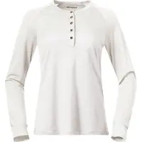 Bergans Longsleeve Damen Lysebu Wool Henley Vanilla White-L