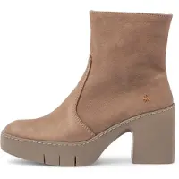Art für Damen. 116561220003_020 Leder-Stiefeletten 1656 Sofia taupe (39), 3 bis 5 cm, Reißverschluss, Lässig