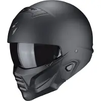 Scorpion Exo-Combat II Solid Matt Schwarz Jethelm Größe S