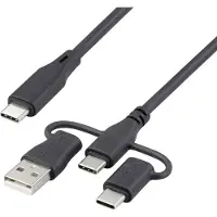 Renkforce RF-6615910, 3 m, USB C, USB C, USB 2.0, Schwarz