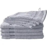 Dyckhoff Handtuch Set "Siena", grau (silbergrau), 8 Stk., Walkfrottier, Walkfrottier, Obermaterial: 100% Baumwolle, Handtuch-Sets, Handtuch Set, in tollen Unifarben