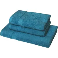 Dyckhoff Handtuch Set "Planet", Set, 3 tlg., Walkfrottier, 2 Handtücher (50x100cm), 1 Duschtuch (70x140cm)