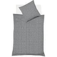 Fleuresse Seersucker Bettwäsche Rio Buntgew Kleine Karos 100% Baumwolle Reißverschluss Bettbezug Kissenbezug Bettgarnitur Bettzeug 135x200 cm