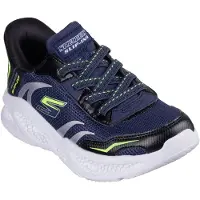 SKECHERS Slip-Ins: Meteor-Lights Klittenband Laag - blauw - Maat 28
