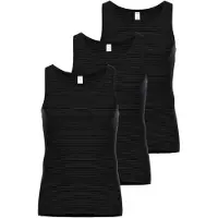 Ammann Unterhemd "Unterhemd Jeans Unterhemden 3P 3er Pack", Herren, Gr. XL, N-Gr, grau (anthrazit), Obermaterial: 75% Baumwolle CO. 25% Polyester PES., Unterhemden Unterhemd