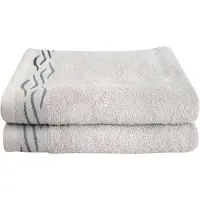 Dyckhoff Handtücher "Wave", (Set, 2 St.), mit Jacquard-Bordüre