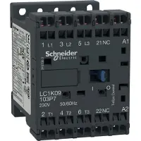 Schneider Electric LC1K09013P7 Leistungsschütz LC1K 3p, +1Ö, 4 kW, 9 A, 400 V AC3, Spule 230 V AC
