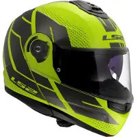 LS2 Helmets LS2 FF908 Strobe II Code Klapphelm, grau/neon-gelb, S (55/56)