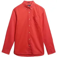 Superdry für Herren. M4011005A Rosa Hemd aus Leinen und Baumwolle (XXL), Lässig, Langarm