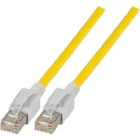 EFB Elektronik EFB DCK1001GE.3 RJ45 Patchkabel Cat.6A S/FTP FRNC VC LED gelb 3m DCK1001GE3