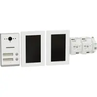 Ritto Listo Video RGE2092270 Zweifamilienhaus-Set TwinBus IP Weiß AP