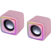 Mars Gaming MSCUBEP, Kabelgebunden, 8 W, 20 - 20000 Hz, 4 Ohm, Pink