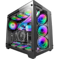 Mars Gaming MCV3, Tower, PC, Schwarz, ATX, EATX, micro ATX, Mini-ITX, Gaming, 16,2 cm