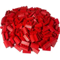 LEGO 2x4 Dachsteine Rot - 75 Stück - Red 3037 NEU