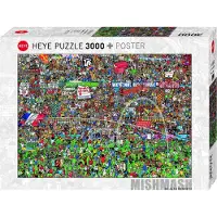 Heye Football History Puzzle, 3000 Teile, Gold Edition