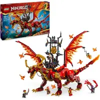 LEGO NINJAGO Quelldrache der Bewegung, Abenteuer-Spielzeug für Kinder, Ninja-Spielset mit 6 Minifiguren, Geburtstagsgeschenk für Jungen und Mädchen ab 12 Jahren, Fantasyspielset 71822