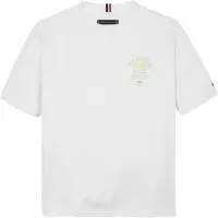 Tommy Hilfiger T-Shirt "FUN GRAPHIC TEE SS", Jungen, Gr. 86, weiß, Single Jersey, Obermaterial: 100% Baumwolle, bedruckt, regular fit, Rundhals, abgesteppt, Shirts T-Shirt, mit Grafik-Print