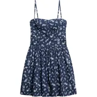 Superdry für Damen. W8011971A Cami Kleid navy (S), Lässig, Baumwolle, Ärmellos / Hosenträger, Marine