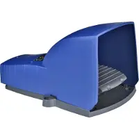 Schneider Electric Electric XPEB311 Fußschalter, Harmony XPE, einfach, Kunststoff, blau, 1-stufig, 2Ö+2S, IP66, mit Schutzhaube