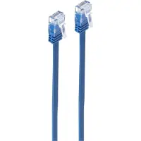 Shiverpeaks Patchkabel-Flachkabel U/UTP cat. 6 slim blau 1m