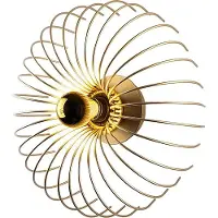 Opviq , Wandleuchte Gold, Metallkörper, Ø36 cm, E27, IP20 | 100% Qualität