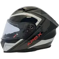 Apex FI100 Valencia Helm, schwarz/grau/rot, M (57/58)