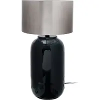 Kayoom Tischlampe Art Deco 700 Dunkelgrün / Silber