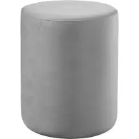 Maintal Polsterhocker "Wiesenblick", silber, B:40cm H:50cm T:40cm, Hocker, Polsterhocker, Hocker rund, merhfach einsetzbar