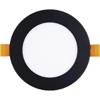 McLED Led Spot - Einbaustrahler 9W 4000K neutralweiß ohne Led-Punkte - Led Deckenspot ø 120mm, schwarz 230V