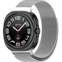 Techsuit Watchband (W009) Armband für Samsung Galaxy Watch Ultra 47mm – silberfarben