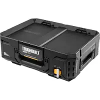 Toughbuilt STACKTECH TB-B1-B-30 Werkzeugkiste Box 53 x 40 x 18 cm IP65 + 2x Inlay mit Deckel + 2x Inlay + 4x Trennwand
