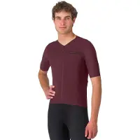 Castelli Premio Evo Kurzarmtrikot in Bordeauxrot, Größe XXL