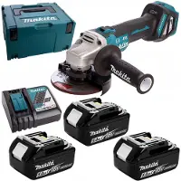 Makita Akku-Winkelschleifer DGA513RT3J 125mm 8500min 3x5Ah 18V Li-Ion im Makpac