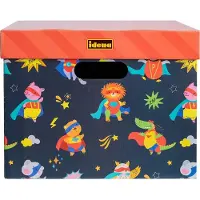 Idena Spielzeugkisten 2er B/H/T: 33x25x35cm aus Karton,