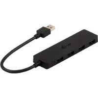 I-Tec Advance USB 3.0 Slim Passive HUB 4 Port, USB 3.2 Gen 1 (3.1 Gen 1) Type-A, USB 3.2 Gen 1 (3.1 Gen 1) Type-A, 5000 Mbit/s, Schwarz, 0,2 m, USB