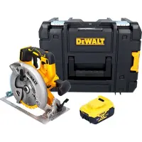 DeWalt DCS 570 NT Akku Handkreissäge 18 V 184 mm Brushless + 1x Akku 5,0 Ah + TSTAK - ohne Ladegerät