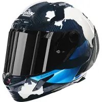 Nolan X-804 RS Ultra Carbon 30TH Anniversary Special Helm, blau/weiß, S (56)