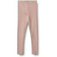 Wheat Leggings "Rib Jersey Leggings Jules", Mädchen, Gr. 98, N-Gr, rosa (rose powder), Jersey, Obermaterial: 96% Baumwolle, 4% Elasthan, unifarben, figurbetont knöchellang, Hosen Leggings