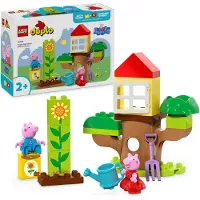 LEGO DUPLO Peppas Garten mit Baumhaus: Spielzeug-Baum, Lern-Set für Vorschulkinder zum Bauen und Umbauen mit 2 Figuren, Geschenk-Idee für Kinder ab 2 Jahren, Jungen und Mädchen 10431