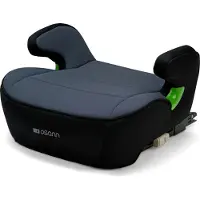 Osann Junior Isofix Sitzerhöhung Auto Kinder, Kindersitzerhöhung mit Isofix, 126-150 cm ca. 15 - 36 kg, ab 6 Jahre - Nero