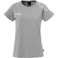 Kempa Trainingsshirt "Trainings-T-Shirt Core 26 Women", Herren, Gr. XS, grau (schwarz grau melange), Obermaterial: 97% Baumwolle CO(Bio). 3% Elasthan EL., Shirts Trainingsshirt