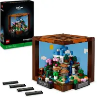 LEGO Minecraft Die Werkbank Bauset, Videospiel-Set mit 8 Figuren, darunter Steve, Alex, Kreaturen und Biomen, Modell zum 15-jährigen Jubiläum, Geschenk-Idee für Erwachsene, Männer & Frauen 21265