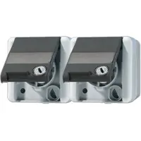 JUNG SCHUKO-Steckdose 2-fach 16A 250V 8220 NAWSL