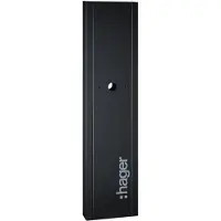 Hager XEVA110 Standsäule eckig für Ladestation witty share/solar/start, einseitig bestückbar