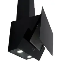 Respekta Kopffreie Schräghaube Nika mit Glasschirm, Schwarz, 60 cm